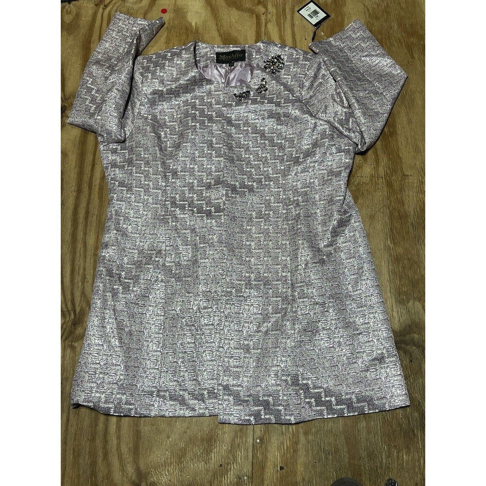 moshita couture Jacket Women 22 Metallic Blend Fabric @j